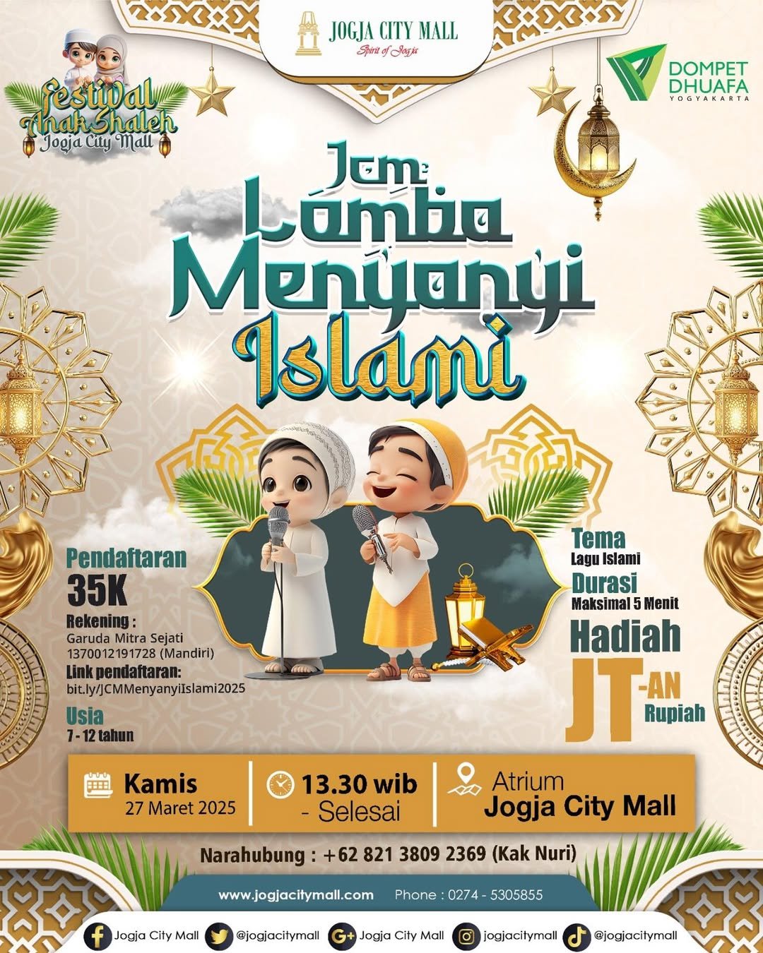 FESTIVAL ANAK SHALEH JCM - LOMBA MENYANYI ISLAMI