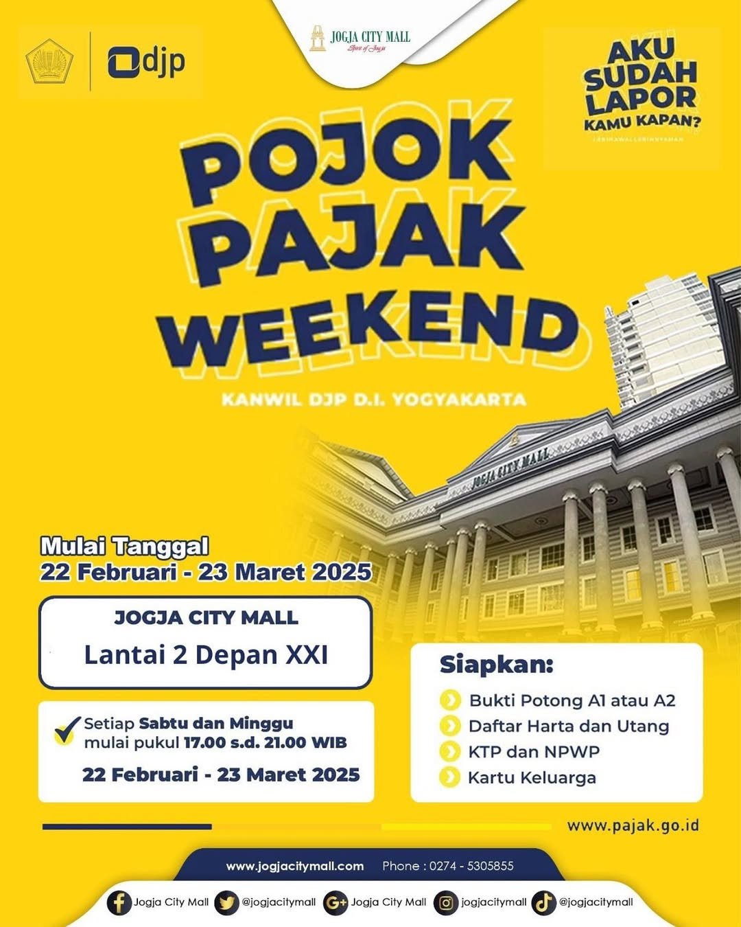 POJOK PAJAK WEEKEND DI JOGJA CITY MALL