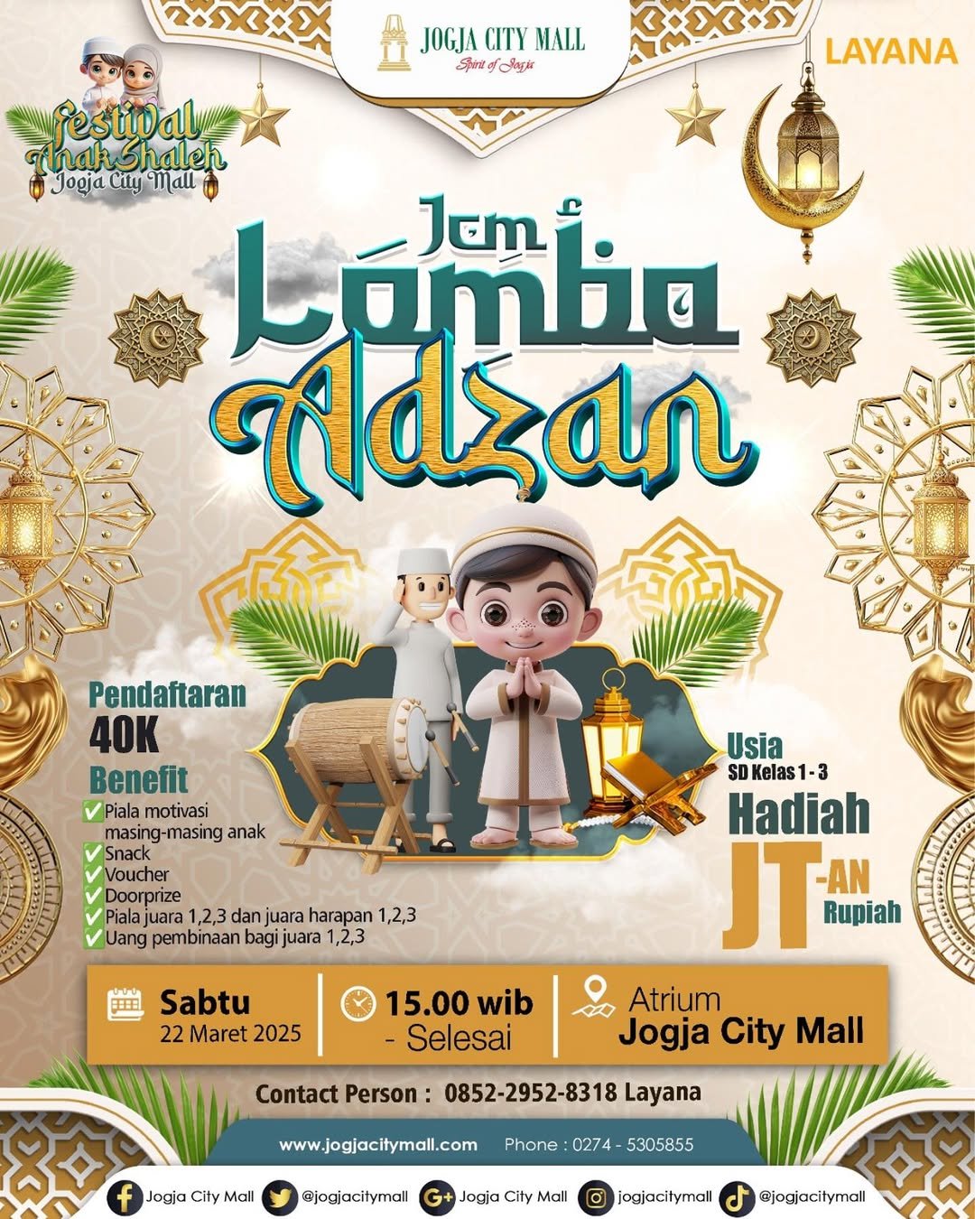 FESTIVAL ANAK SHALEH JCM - LOMBA ADZAN