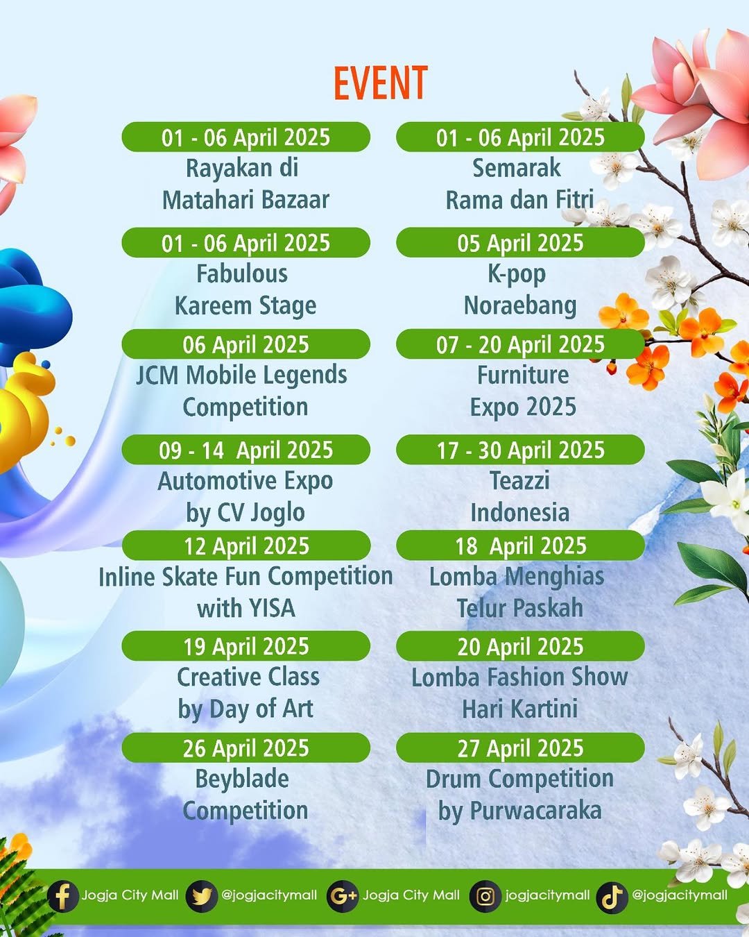 SPRING SPLASH APRIL