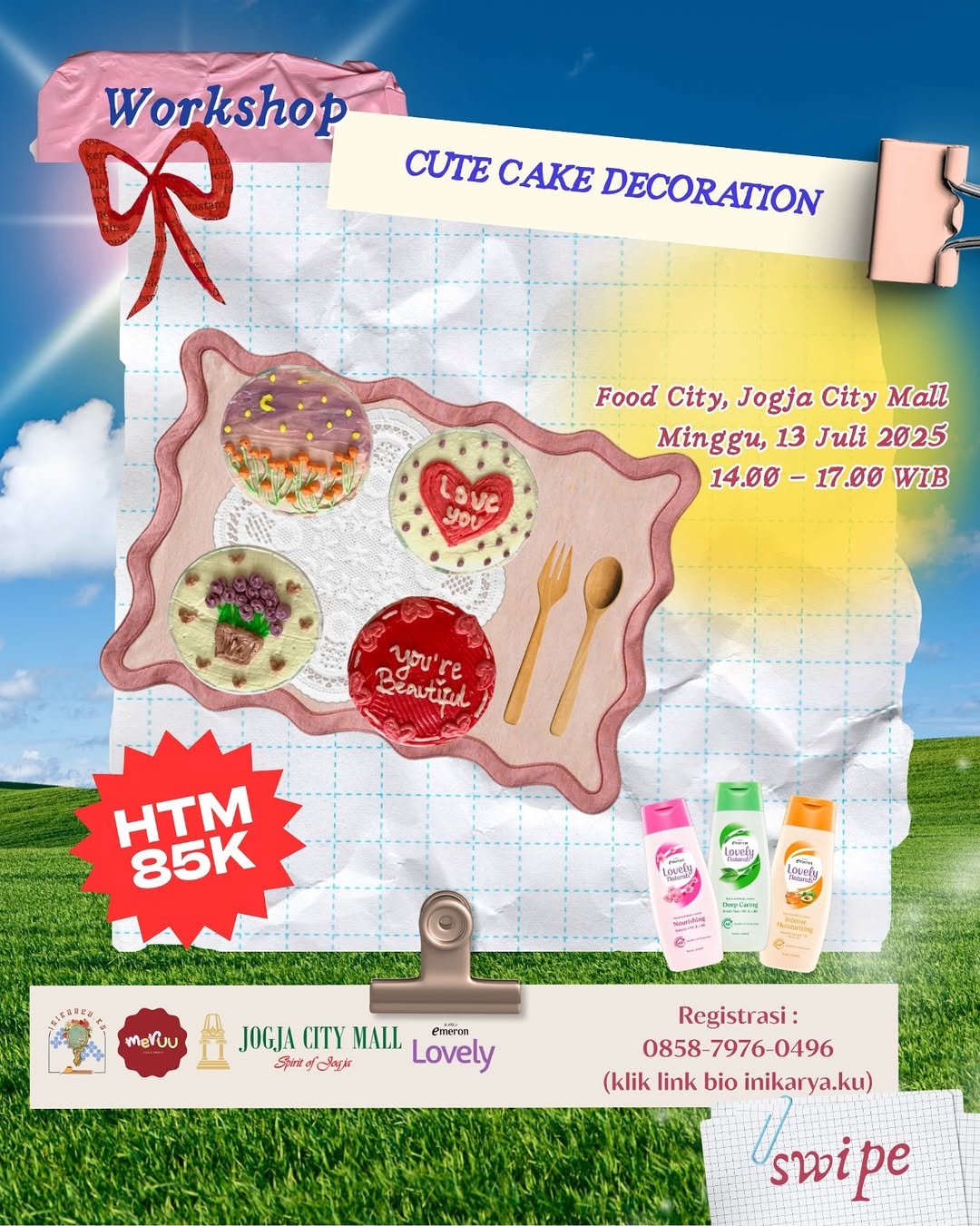 WORKSHOP SERU : CUTE CAKE DECORATION