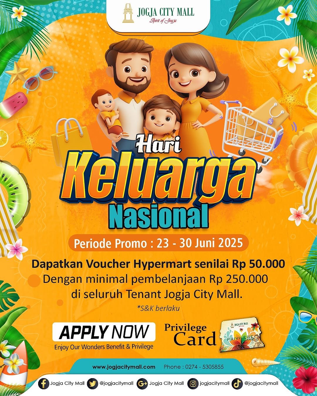  PROMO SPESIAL HARI KELUARGA NASIONAL DI JOGJA CITY MALL