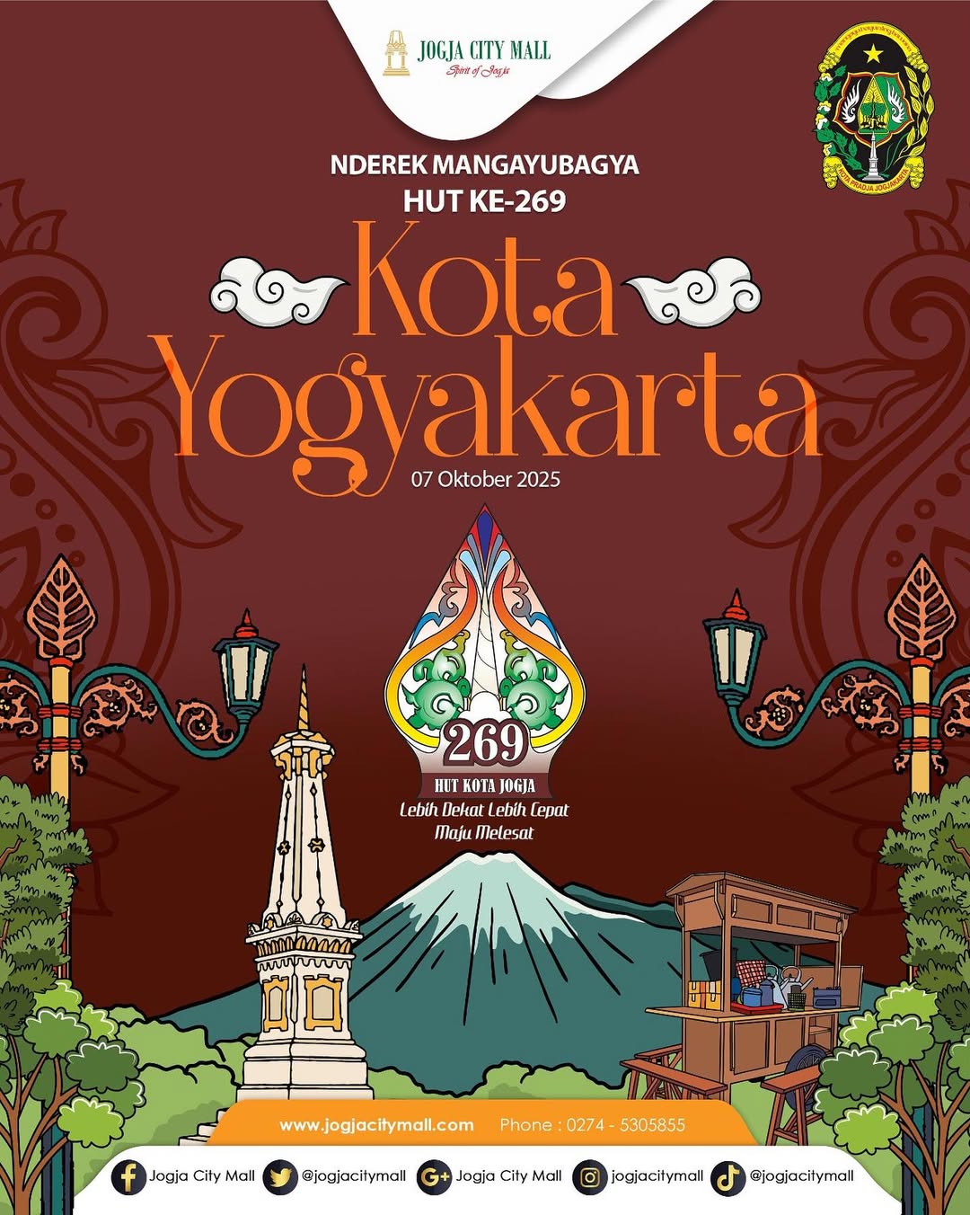 NDEREK MANGAYUBAGYA HUT KOTA YOGYAKARTA KE - 269 