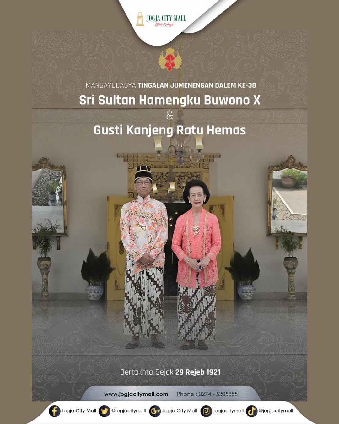 MAGAYUBAGYA TINGALAN JUMENENGAN DALEM KE-38 TH