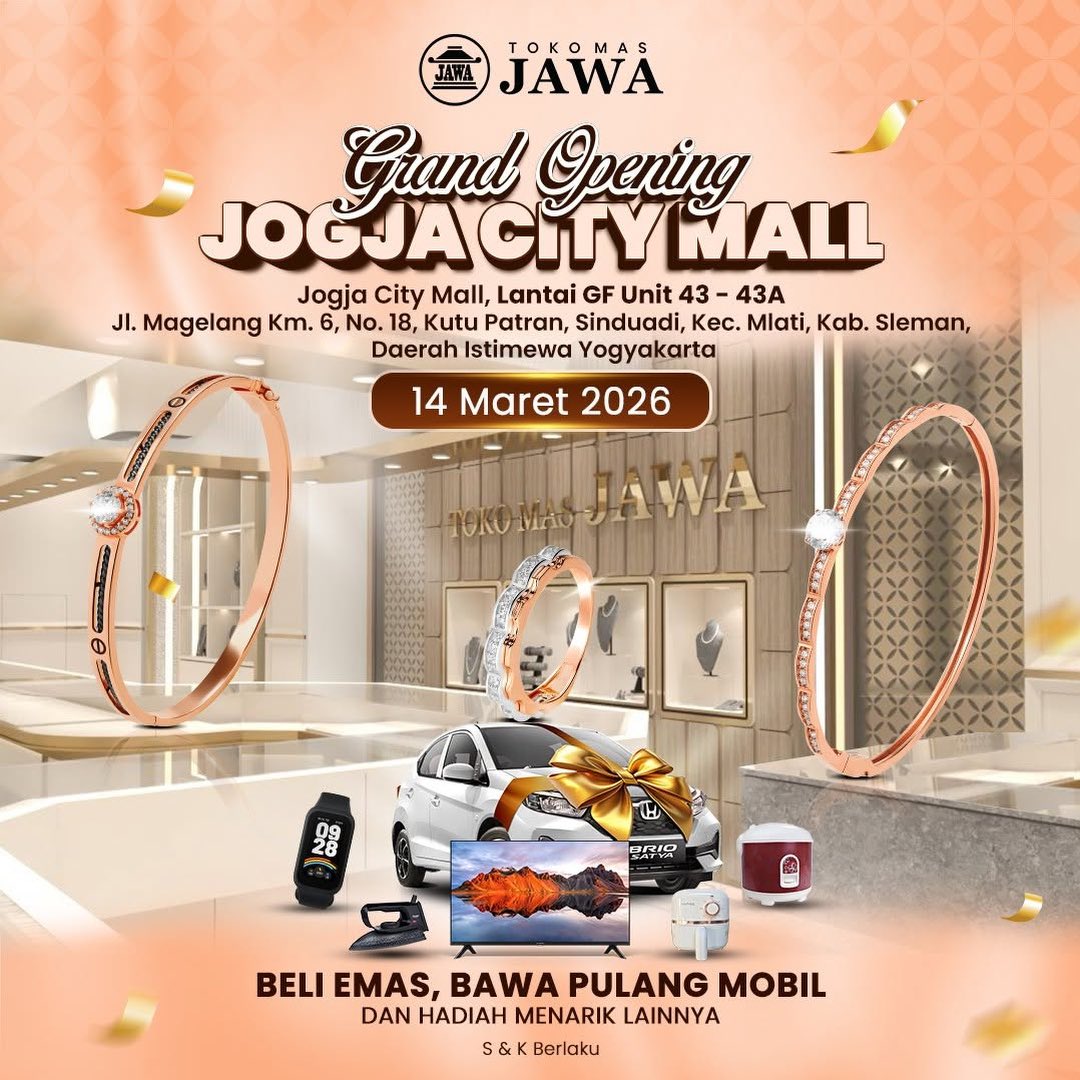 GRAND OPENING TOKO MAS JAWA DI JCM
