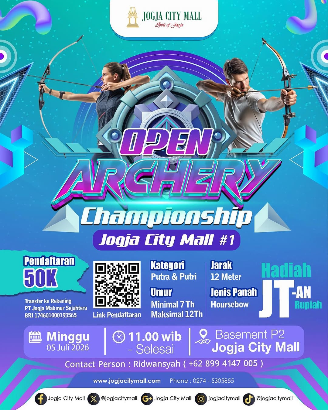 Uji Fokus dan Ketepatanmu di Open Archery Championship Jogja City Mall #1!